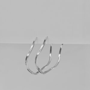 Brinco Argola Orgânica em Prata 925